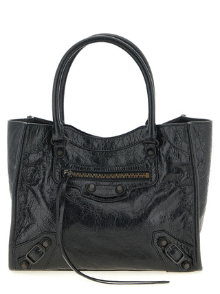 Black Lamb Leather Tote Bag