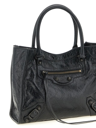Black Lamb Leather Tote Bag