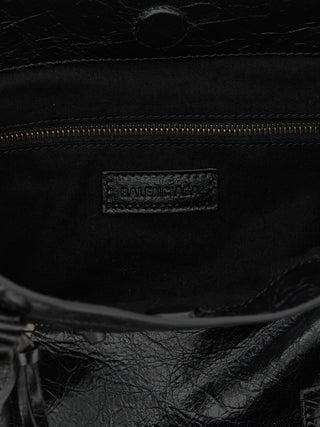 Black Lamb Leather Tote Bag