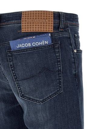 Blue Cotton Slim Fit Jeans