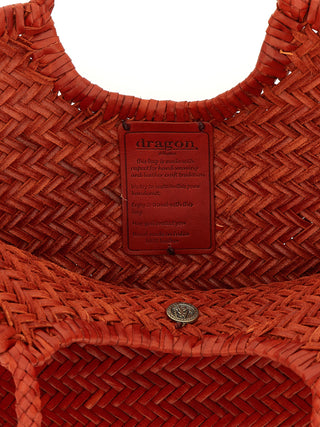 Orange Calfskin Shoulder Bag