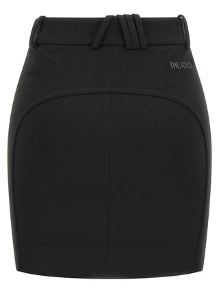 Black Viscose Long Skirt