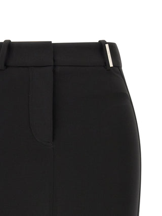 Black Viscose Long Skirt