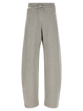Gray Cotton Casual Pants