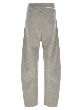 Gray Cotton Casual Pants