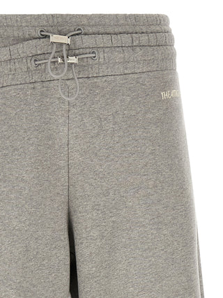 Gray Cotton Casual Pants