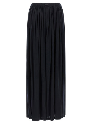 Blue Lyocell Mini Skirt