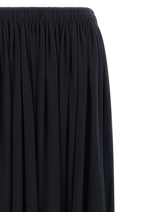 Blue Lyocell Mini Skirt