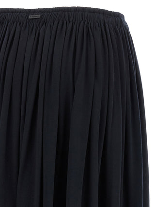 Blue Lyocell Mini Skirt