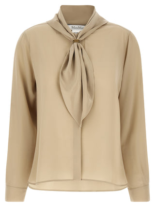Beige Silk Blouse