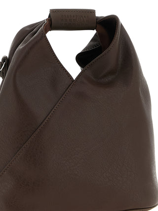 Brown Polyethylene Crossbody Bag