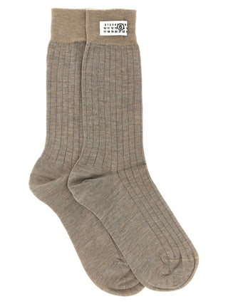 Beige Wool Socks