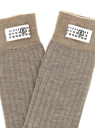 Beige Wool Socks