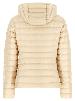 Beige Polyamide Full-Length Jacket