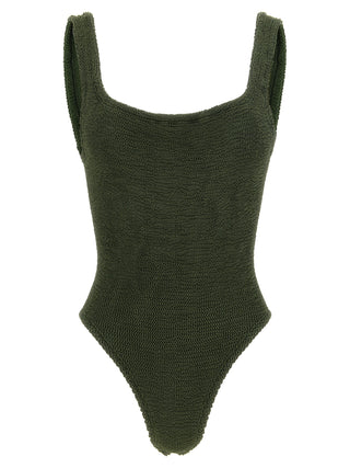 Bicolor Polyamide One-Piece Swimsuit