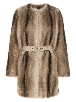 Brown Polyester Coat