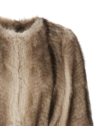 Brown Polyester Coat