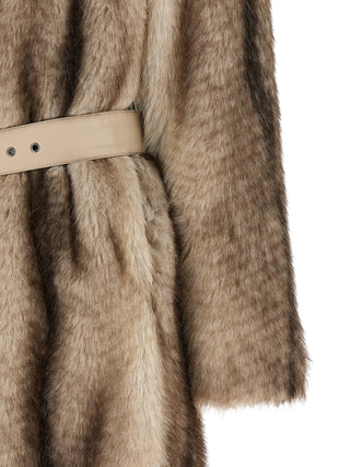 Brown Polyester Coat