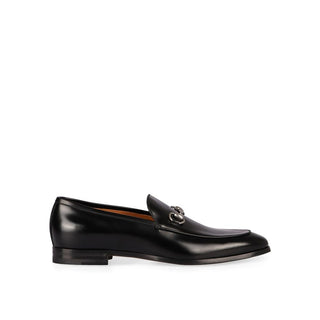 Black Calfskin Slip-On Loafers