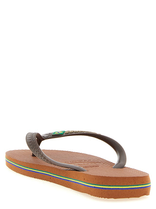 Brown Rubber Slides