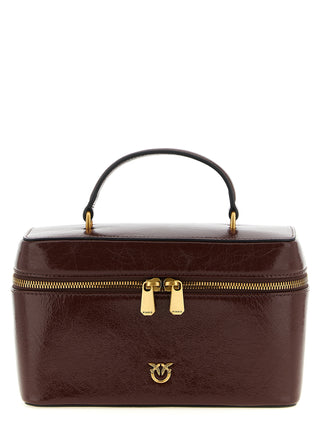 Bolso de mano marrón de becerro