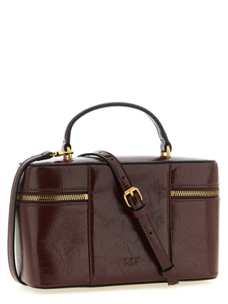 Bolso de mano marrón de becerro