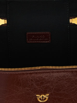 Bolso de mano marrón de becerro