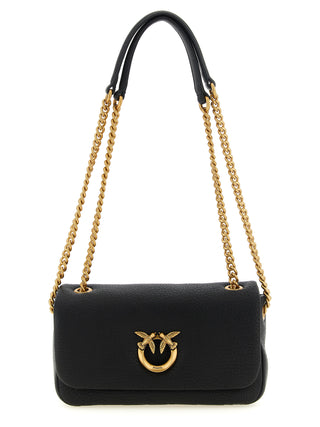Black Lamb Leather Shoulder Bag