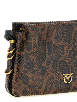 Bolso bandolera de piel de becerro marrón