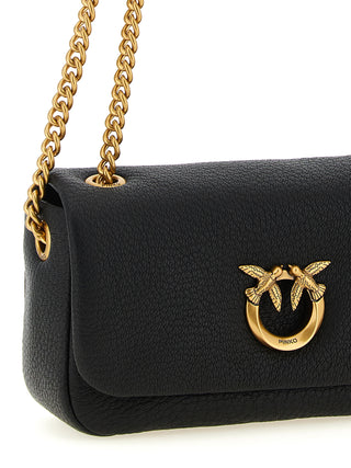 Black Lamb Leather Shoulder Bag