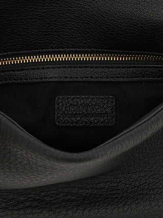 Black Lamb Leather Shoulder Bag