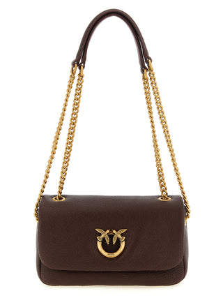 Brown Lamb Leather Shoulder Bag