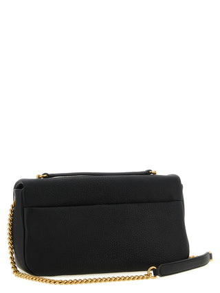 Black Lamb Leather Shoulder Bag