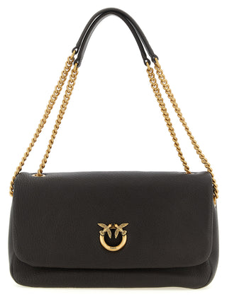 Brown Lamb Leather Shoulder Bag