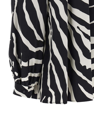 Bicolor Silk Blouse