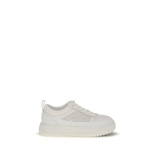 White Polyamide Athletic Sneakers