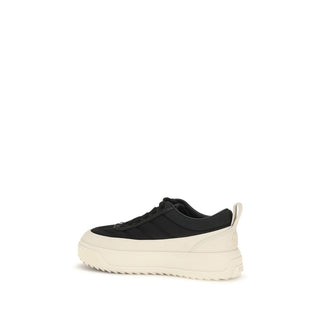 Black Polyamide Athletic Sneakers