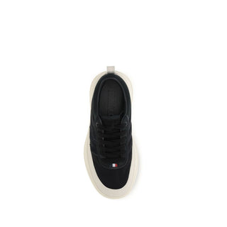 Black Polyamide Athletic Sneakers