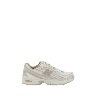 White Fabric Athletic Sneakers
