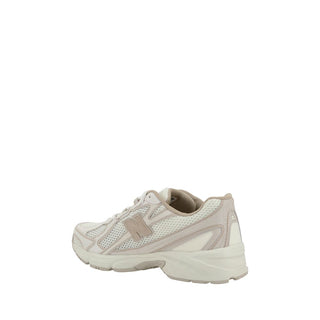 White Fabric Athletic Sneakers