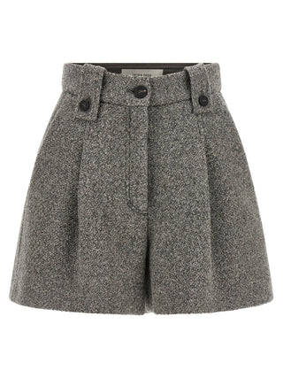 Gray Virgin Wool Bermuda Shorts