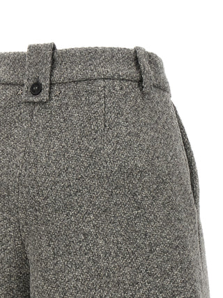 Gray Virgin Wool Bermuda Shorts