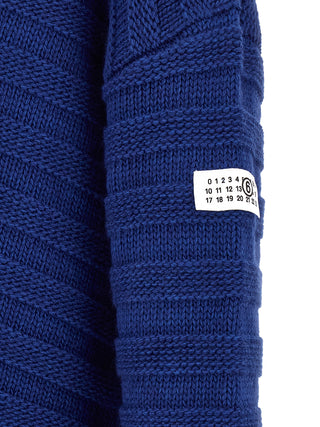 Blue Virgin Wool Cardigan