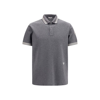 Gray Cotton Polo Shirt