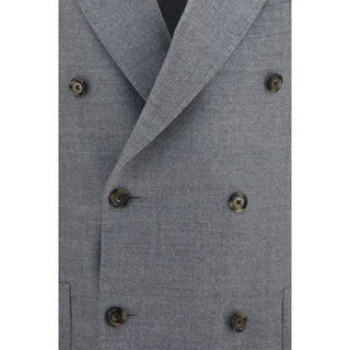 Gray Wool Oves Aries Full-Length Jacket