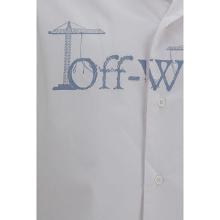 White Cotton Pattern Shirt