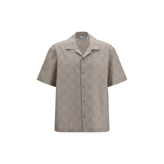 Beige Cotton Pattern Shirt