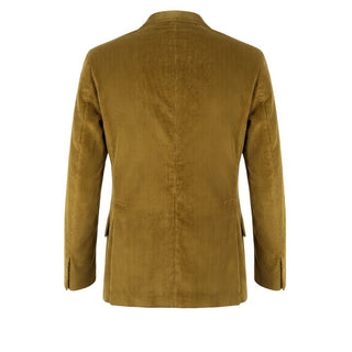 Green Cotton Men Jacket