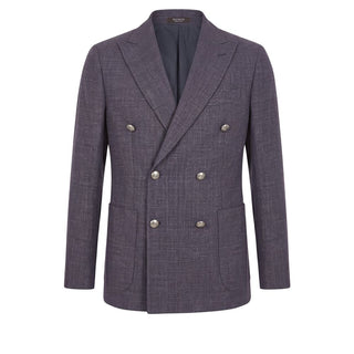 Blue Wool Men's Jacket
