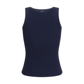 Blue Viscose Tank Tops